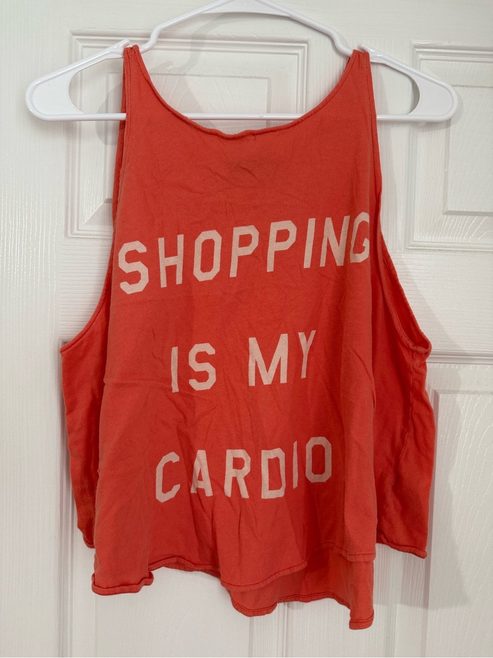 Wildfox Orange Graphic Tank Top - SHOPPING IS MY CARDIO